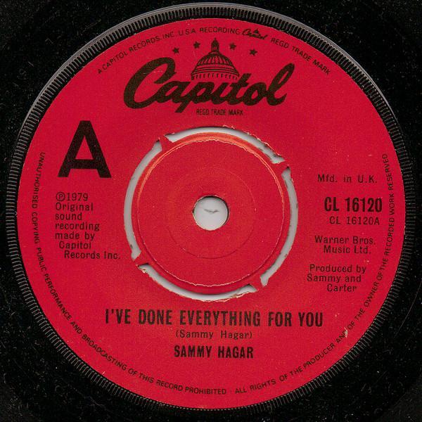 Sammy Hagar - I've Done Everything For You