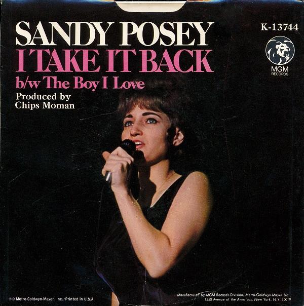 Sandy Posey - I Take It Back / The Boy I Love