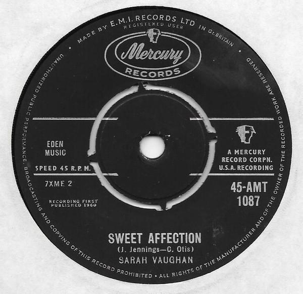 Sarah Vaughan - Sweet Affection / Don't Look At Me That Way