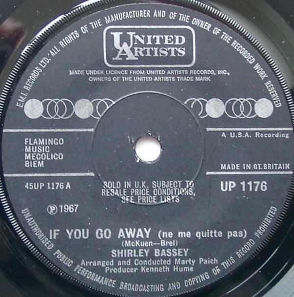 Shirley Bassey - If You Go Away (Ne Me Quitte Pas)