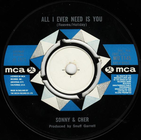 Sonny & Cher - All I Ever Need Is You