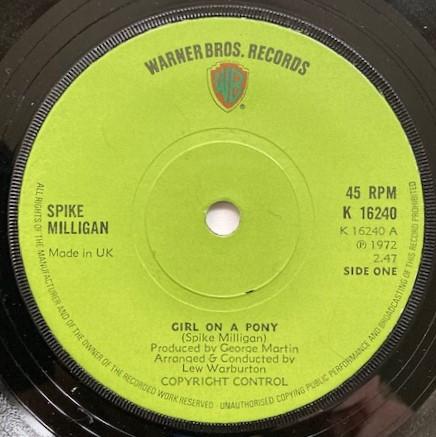 Spike Milligan - Girl On A Pony