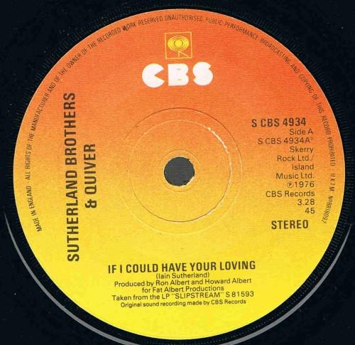 Sutherland Brothers, Quiver - If I Could Have Your Loving