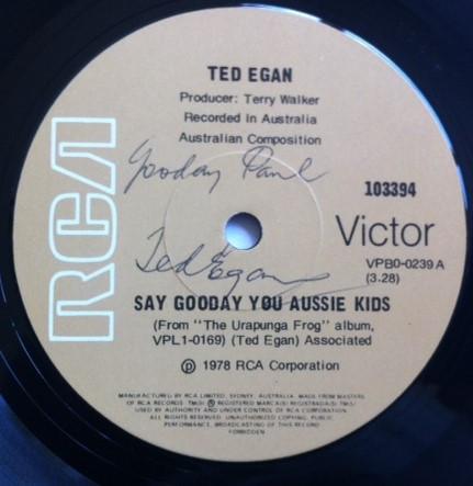 Ted Egan - Say Gooday You Aussie Kids