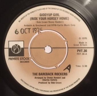 The Bareback Rockers - Giddyap Girl (Ride Your Horsey Home)