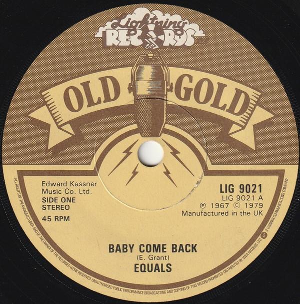 The Equals - Baby Come Back / Hold Me Closer