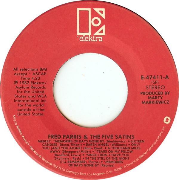 The Five Satins, Fred Parris - Medley / Loving You (Would Be The Sweetest Thing)