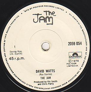 The Jam - David Watts / "A" Bomb In Wardour Street