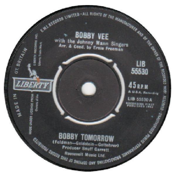 The Johnny Mann Singers, Bobby Vee - Bobby Tomorrow