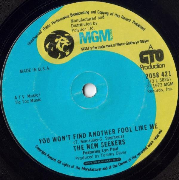 The New Seekers, Lyn Paul - You Won't Find Another Fool Like Me