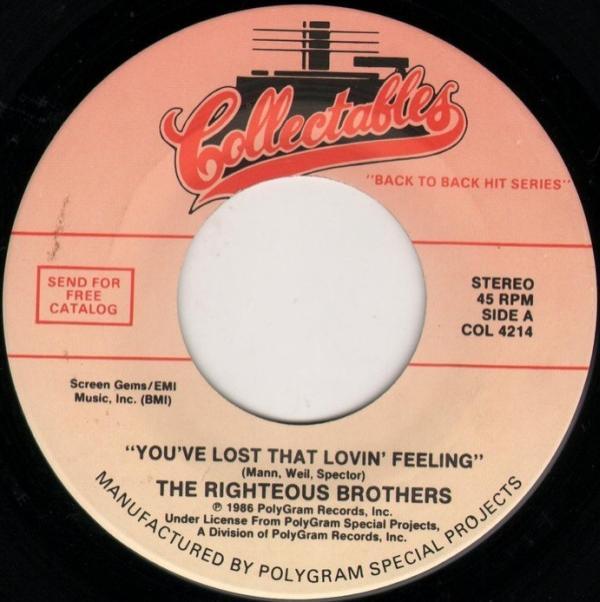 The Righteous Brothers - You've Lost That Lovin' Feeling / Unchained Melody