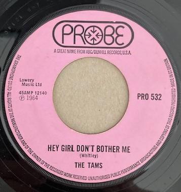 The Tams - Hey Girl Don't Bother Me