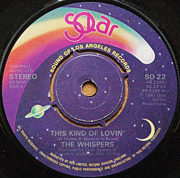 The Whispers - This Kind Of Lovin'