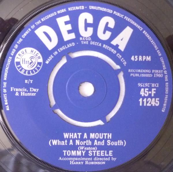Tommy Steele - What A Mouth (What A North And South) / Kookaburra