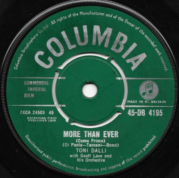 Toni Dalli - More Than Ever / Santa Lucia