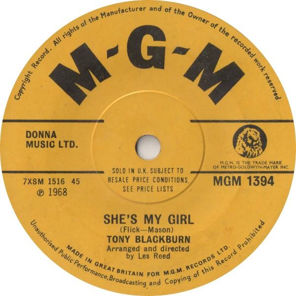 Tony Blackburn - She's My Girl