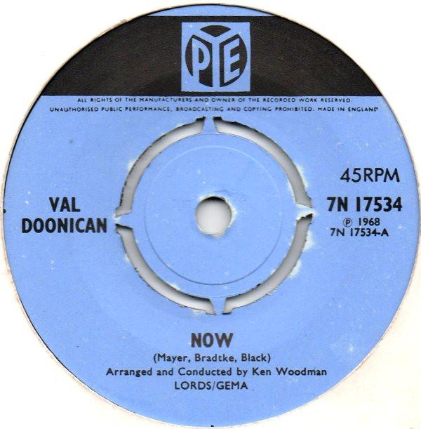 Val Doonican - Now / The Sun Always Shines When You're Young