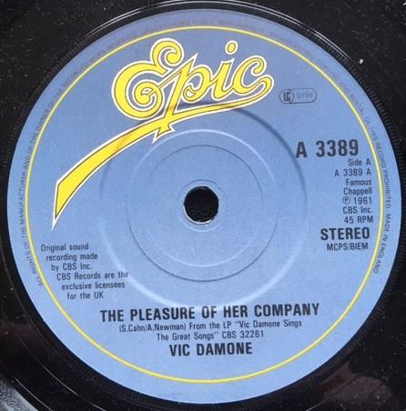 Vic Damone - The Pleasure Of Her Company