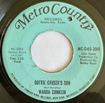 Wanda Conklin - Dottie Cruser's Son